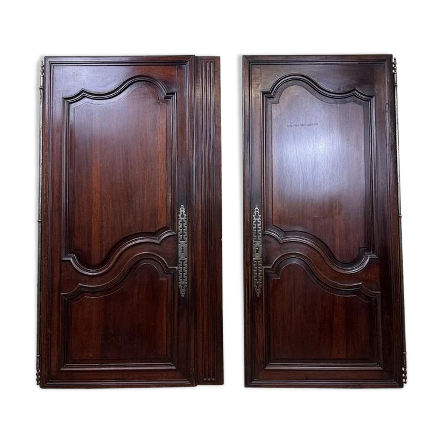 Paire de portes époque Louis XV en chêne vers 1750