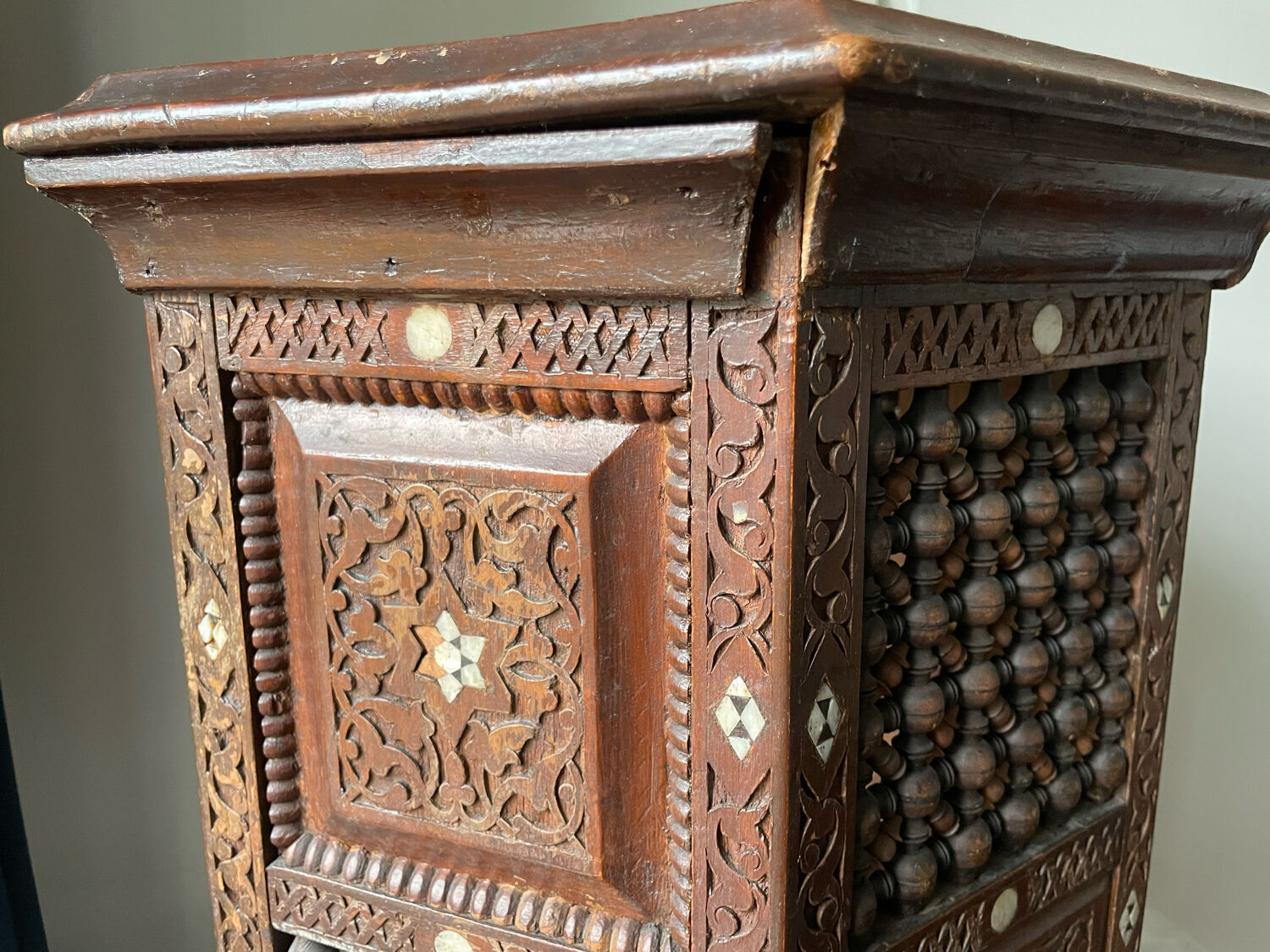 Antique Ottoman Turkish octagonal table