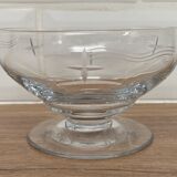 Set of 4 cut glass cups