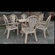 Hollywood Regency dining room rattan bamboo