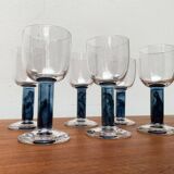 German wine glasses by Regina Kaufmann for Glashagen Hütte, set of 6.