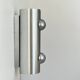 Vintage brushed metal wall lamp, France 1970