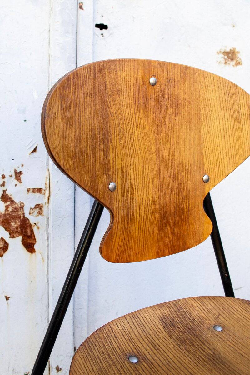 Chairs by Aurelio Villari for Isa Bergamo, 1950s, set of 4