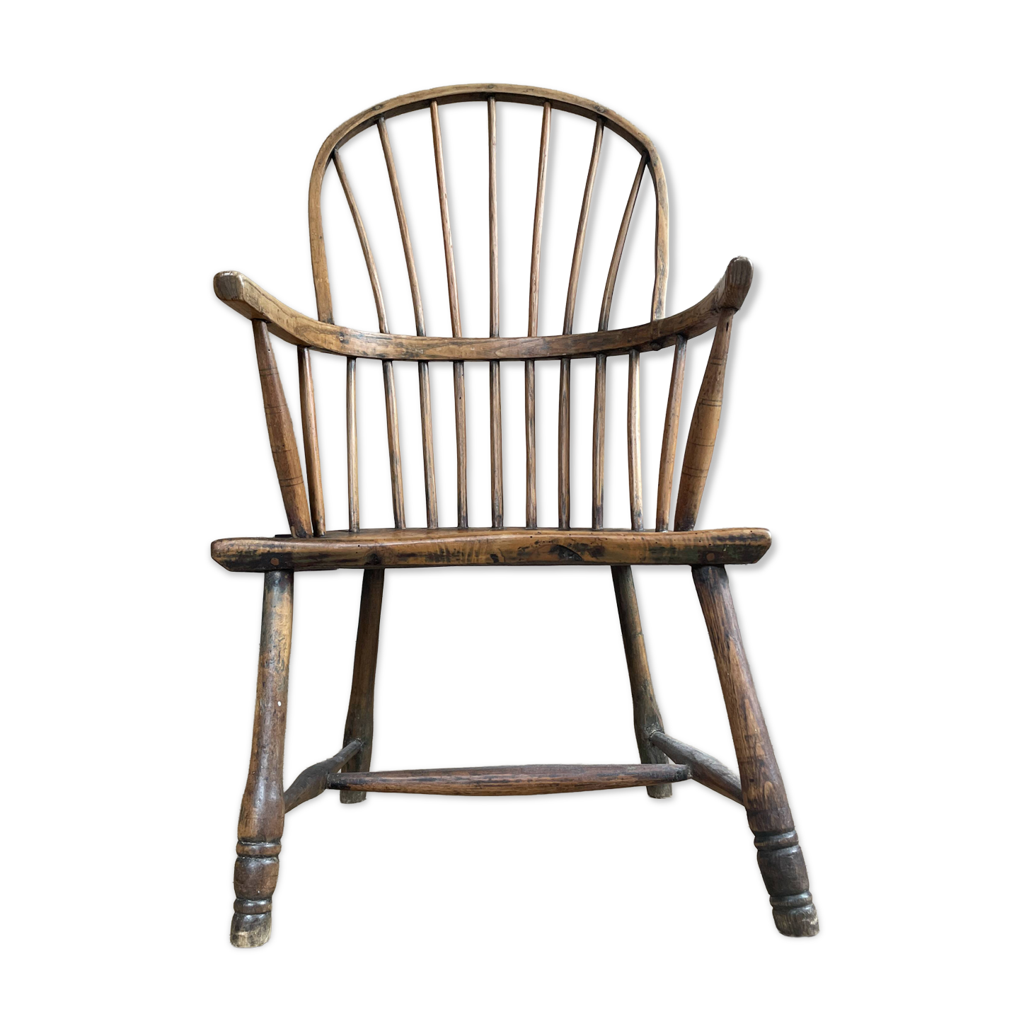 18th / Early 19th Century English Vernacular Windsor Armchair | Primitive E