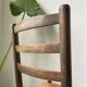 Set of 4 straw chairs from the 50s Dudouyt