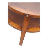 Art Deco style wooden coffee table, vintage wooden table, living room table