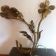 Applique fleur laiton dorer