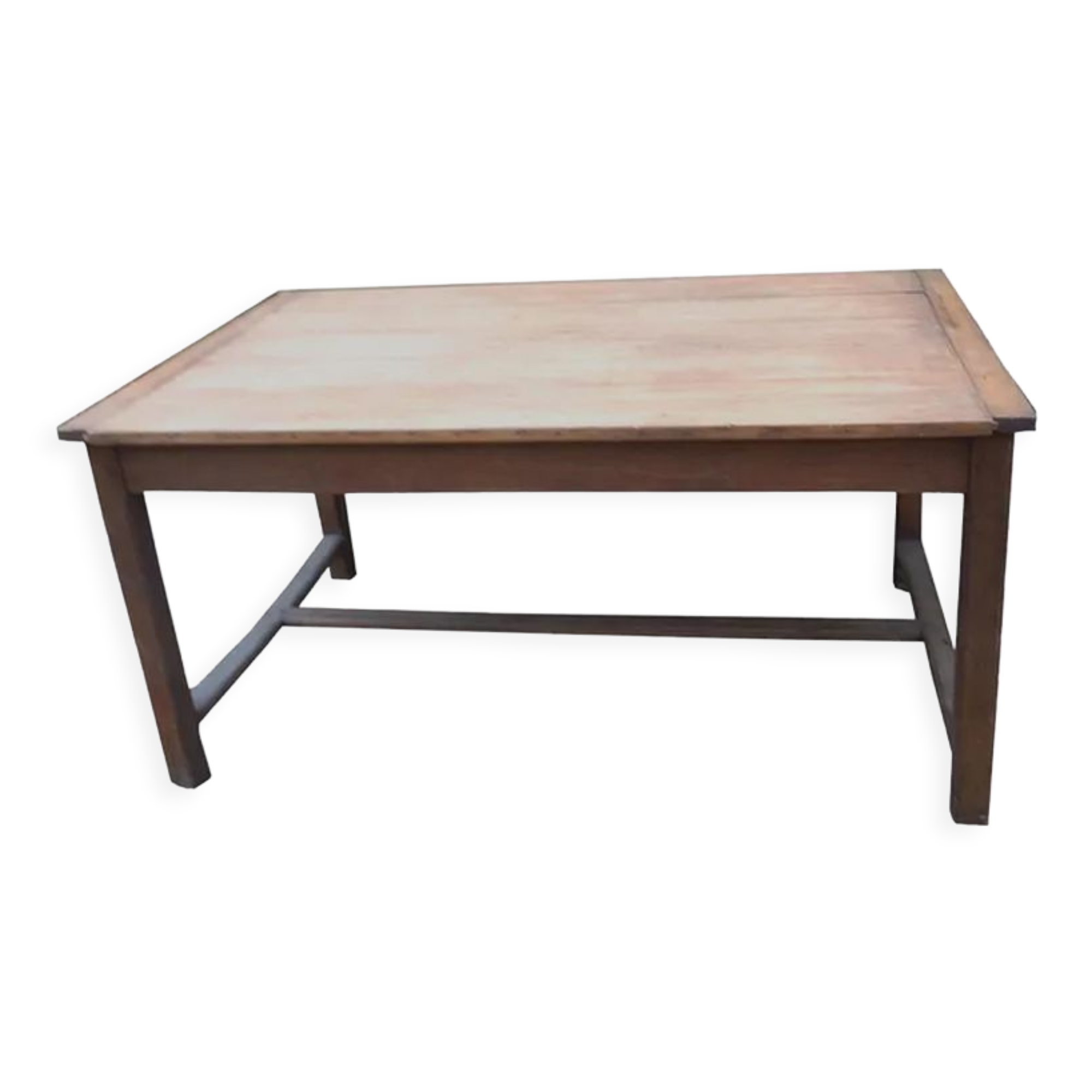 Old wooden farmhouse table