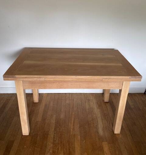 Table chêne brut vintage