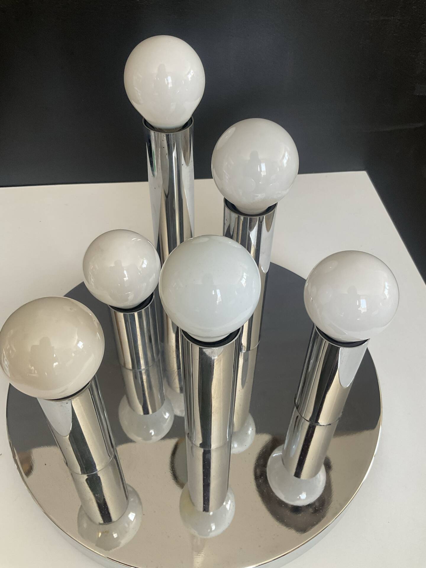 Sciolari ceiling light for a baker from the 1970s.