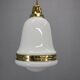 Pair of 1930s Peter Behrens Luzette pendants in opaline glass and brass