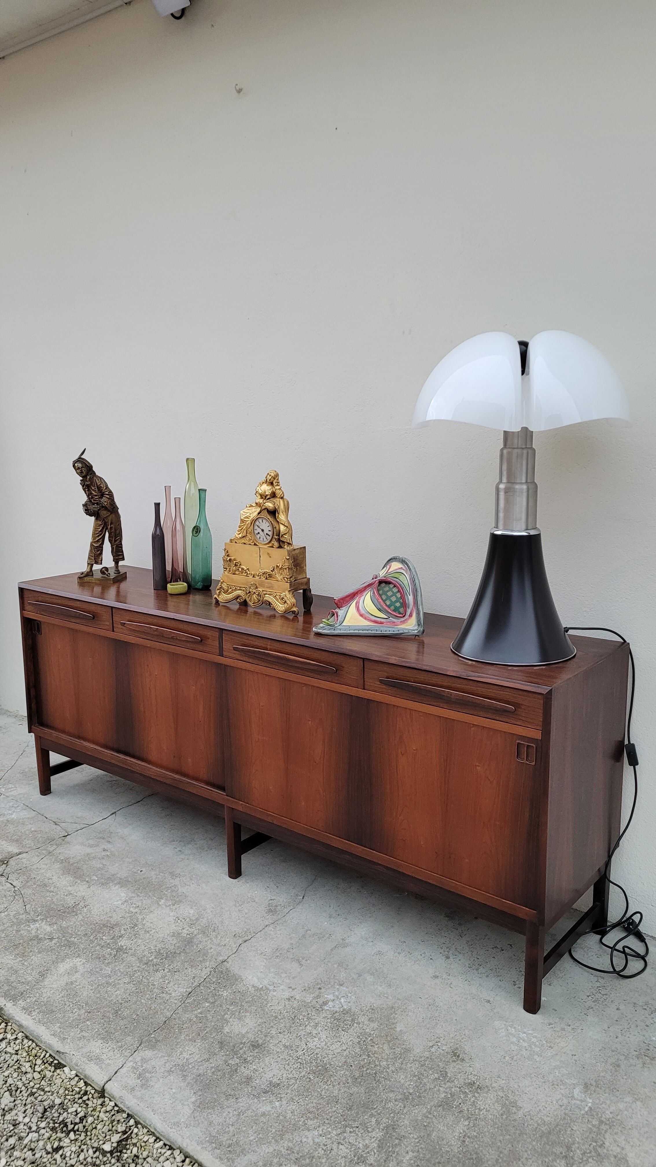 Danish sideboard stamped Bordum and Nielsen in Rio rosewood