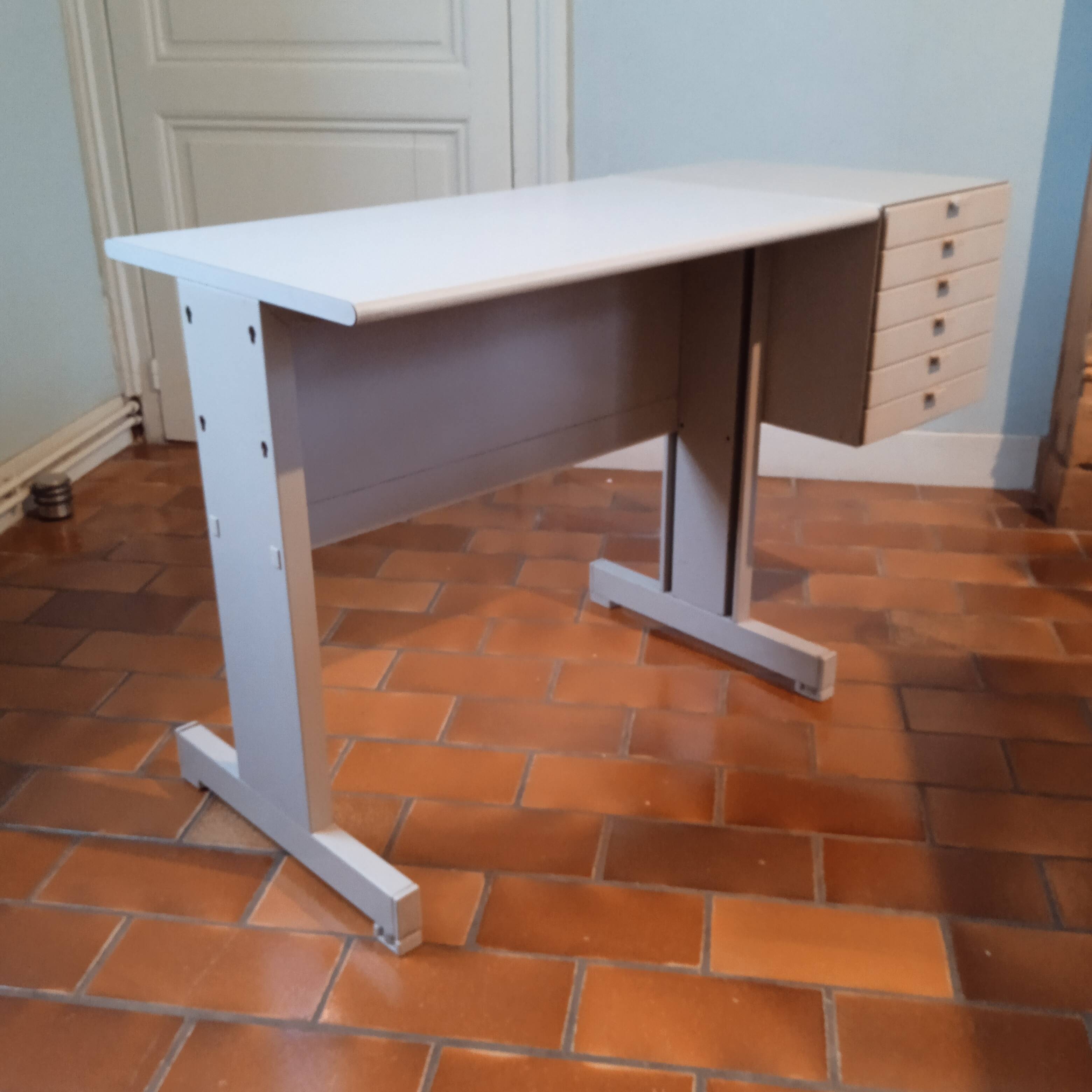 Design by Ettore Sottsass in the 1970s for Olivetti Italy Desk