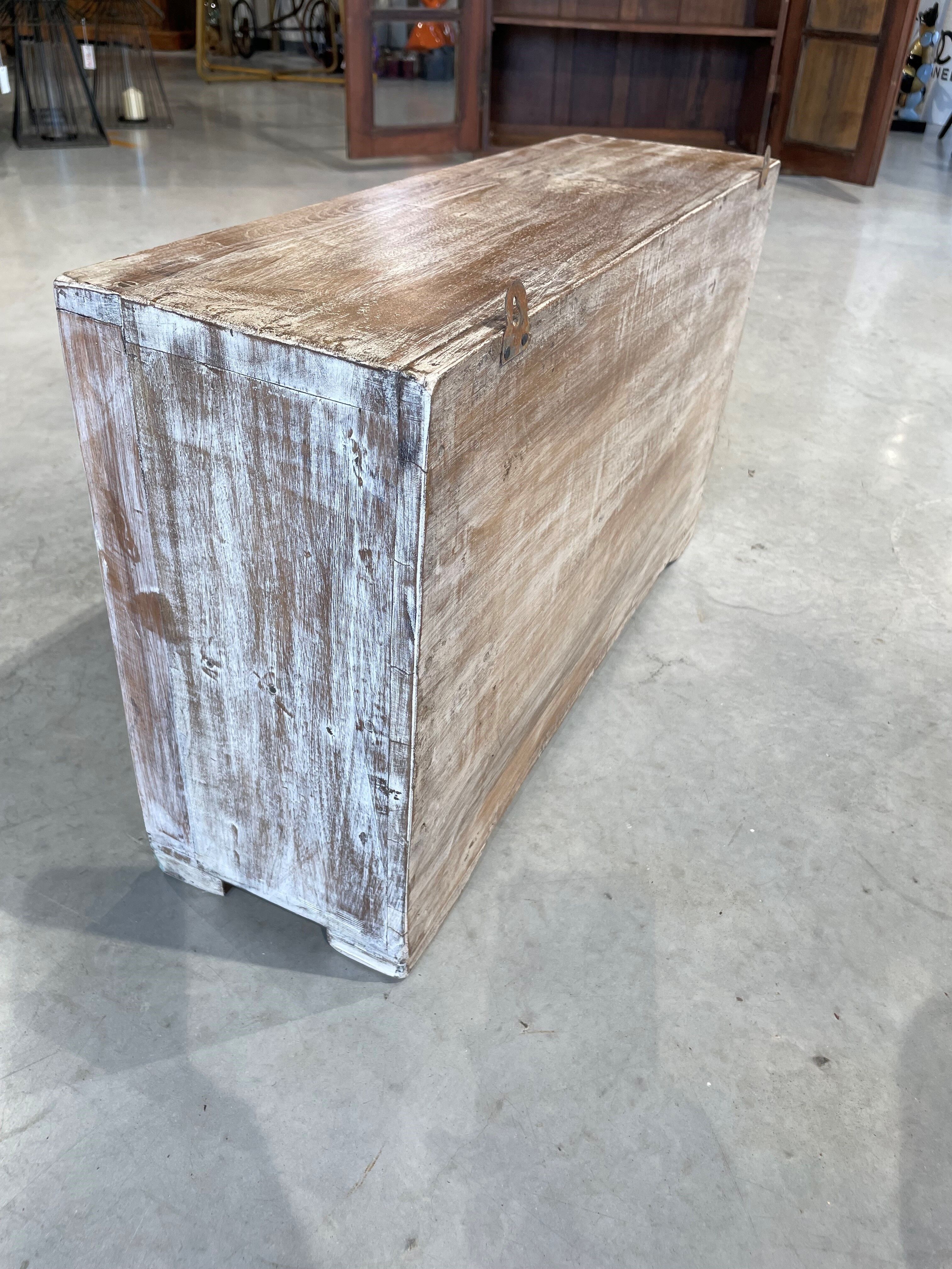 Small teak wall shelf