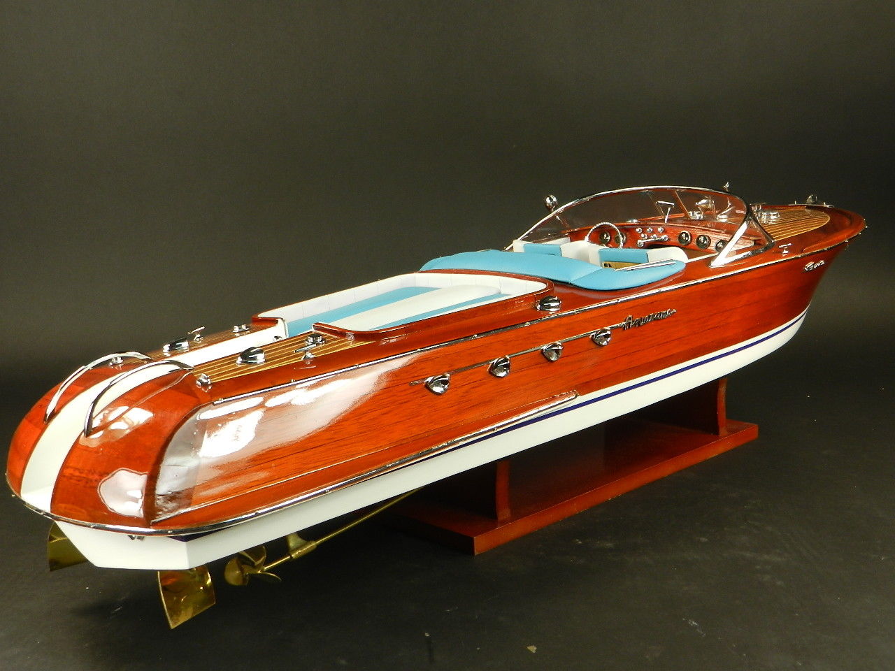 Model wooden boat Riva Aquarama 87 cm
