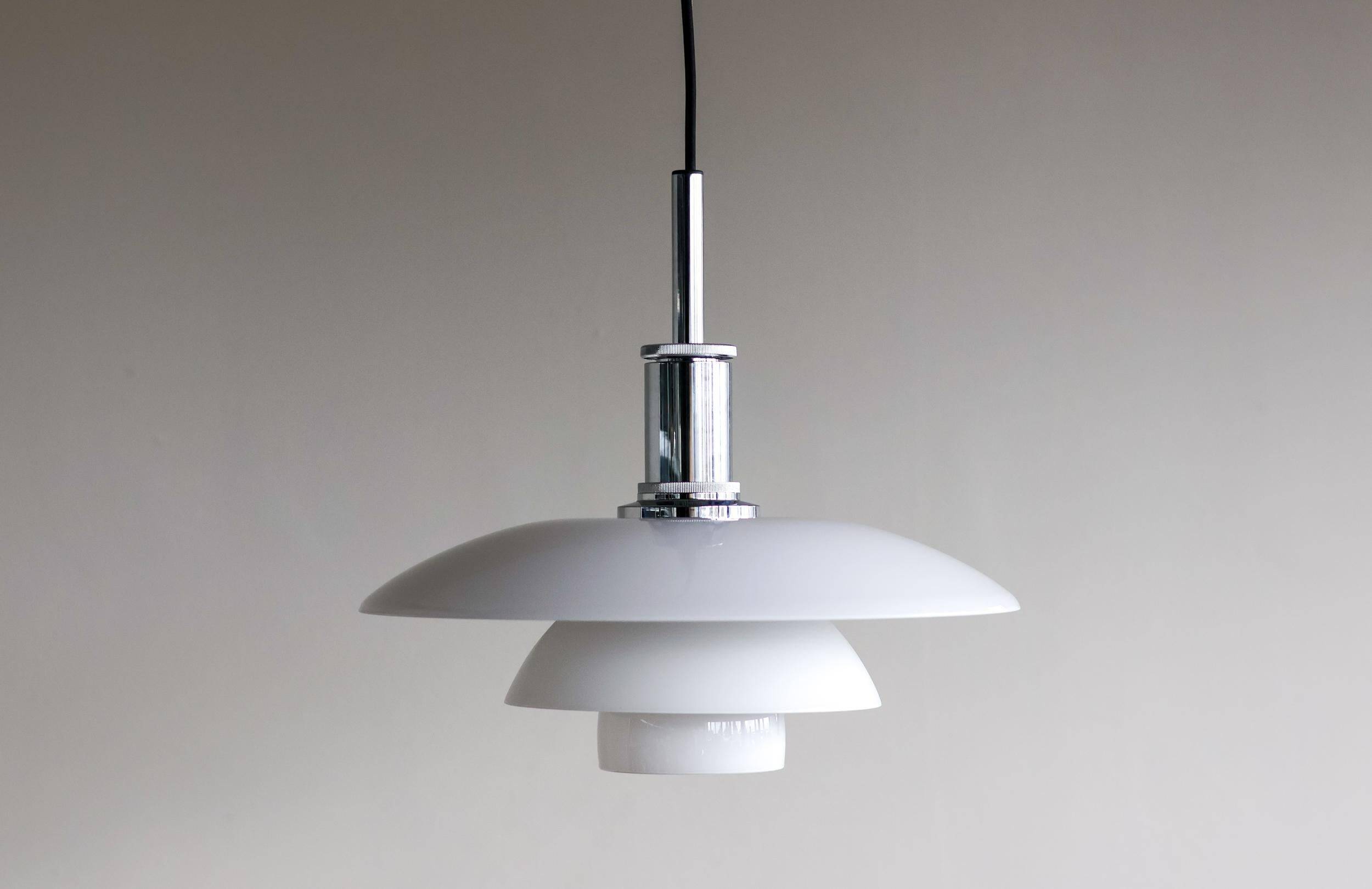 Poul Henningsen PH 4½-4 Glass Suspension Light by Louis Poulsen