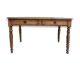 Antique pine desk - turned legs