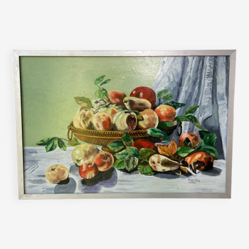 Peinture à l’huile aux fruits Fuentes