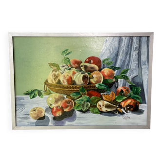 Peinture à l’huile aux fruits Fuentes