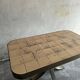 Rare Mid-Century Dark Brown Wood Table — Elegant 1950s Accent, 134×67×67 cm