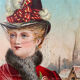 Paintings pendant of chromolithographs 1900