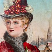 Paintings pendant of chromolithographs 1900