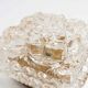 Gold floral glass ceiling light 1960