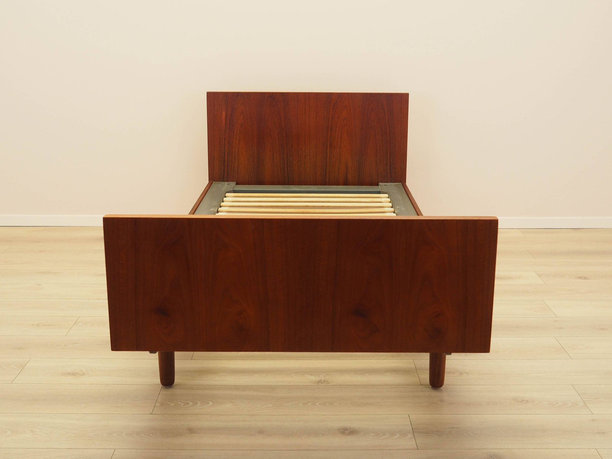Teak bed, Danish design, 1960s, designer: Hans J. Wegner, manufacturer: Get