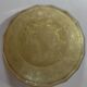 Old empty cup golden yellow glass pocket