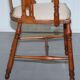 Chaise en noyer Edwardian à dossier courbé avec incrustation de nacre style Arts and Crafts