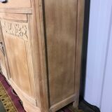 Art Deco oak buffet erased marble
