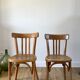 Duo of bistro chairs style Baumann vintage 40s-50s