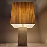 Travertine lamp by Peter Draenert, Germany 1970s