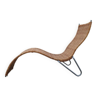 Rattan Lounger Karlslund by Karl Malmvall Ikea, 2005