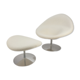 Globe Chair and Ottoman by Pierre Paulin for Artifort, 1960