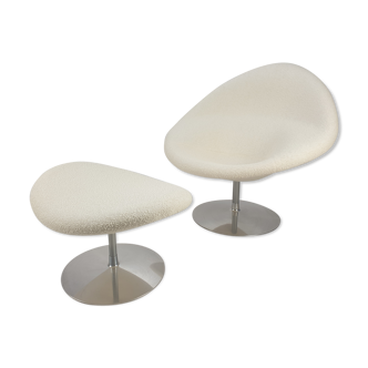 Globe Chair and Ottoman by Pierre Paulin for Artifort, 1960
