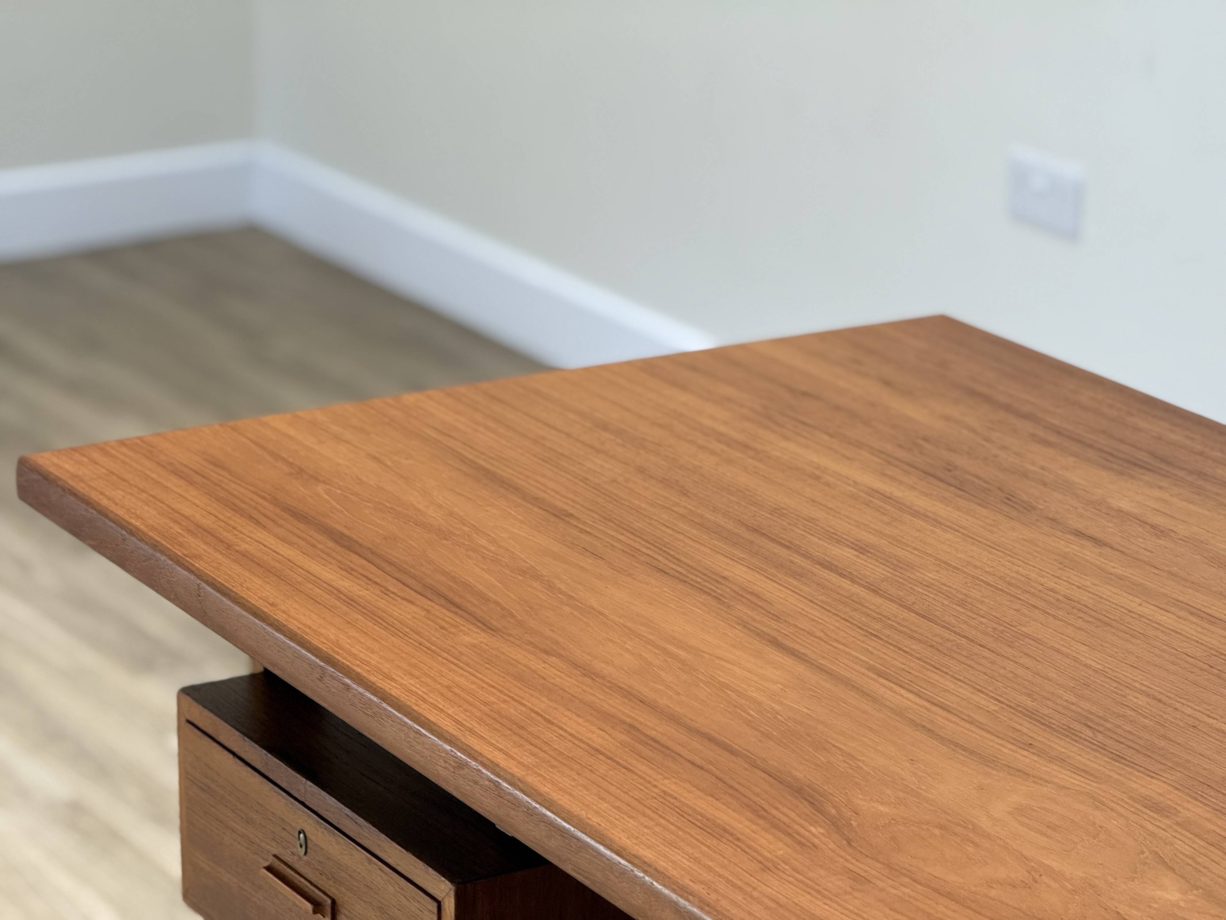 Jørgen Clausen for Brande Møbelfabrik – Large Danish Executive Desk, 1950s