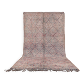 Tapis marocain vintage 196 x 337 cm - Tapis en laine berbère - Tapis fait main bohème