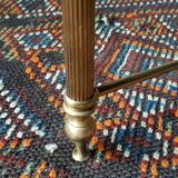 Brass coffee table and green marble