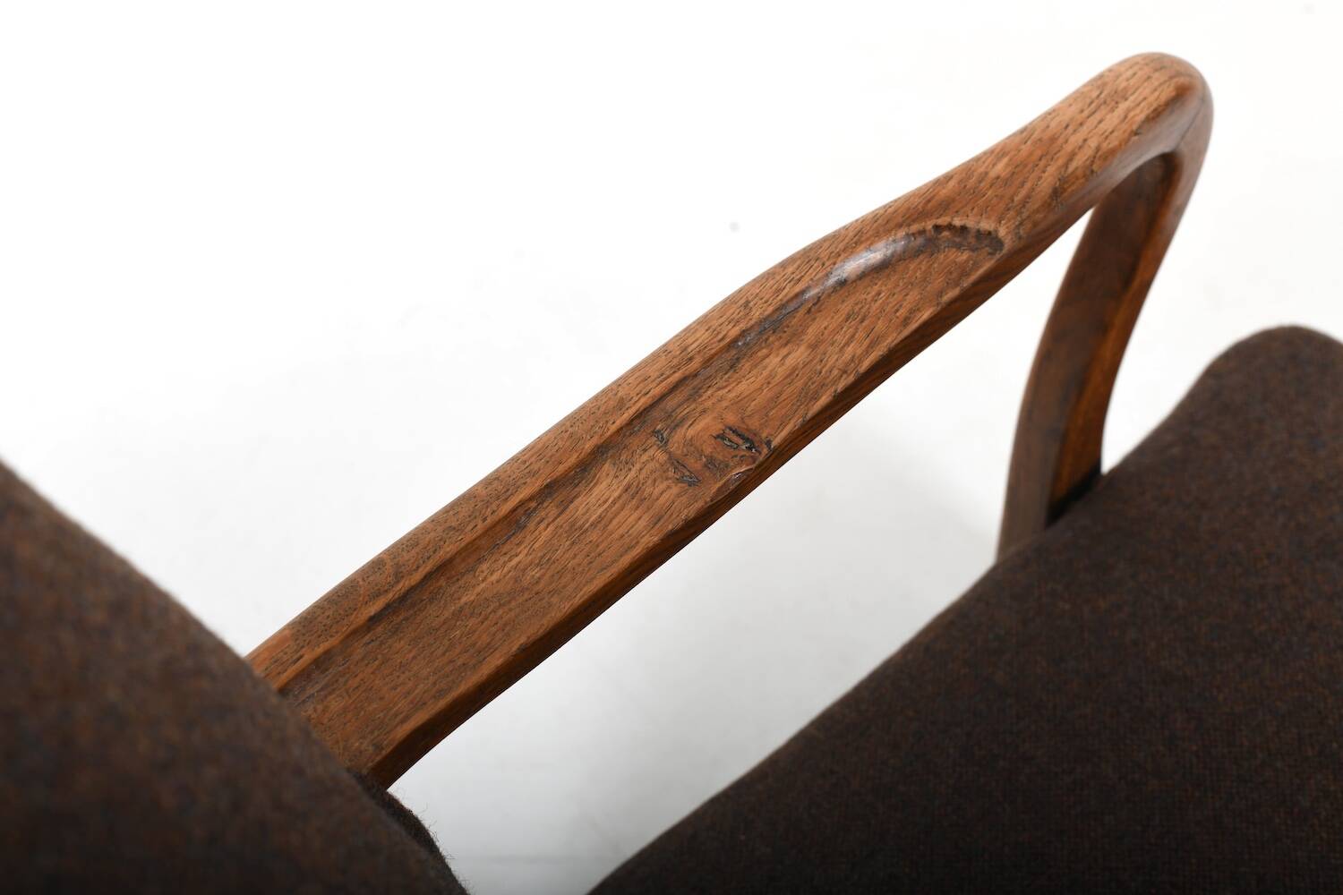 Solid Oak Sofa by Slagelse Møbelvaaek Denmark 1930s