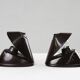Brown Bakelite Lamps by Bauhaus for ESC Zukov 1930s