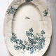 Plat oval terre de fer oiseau et papillon