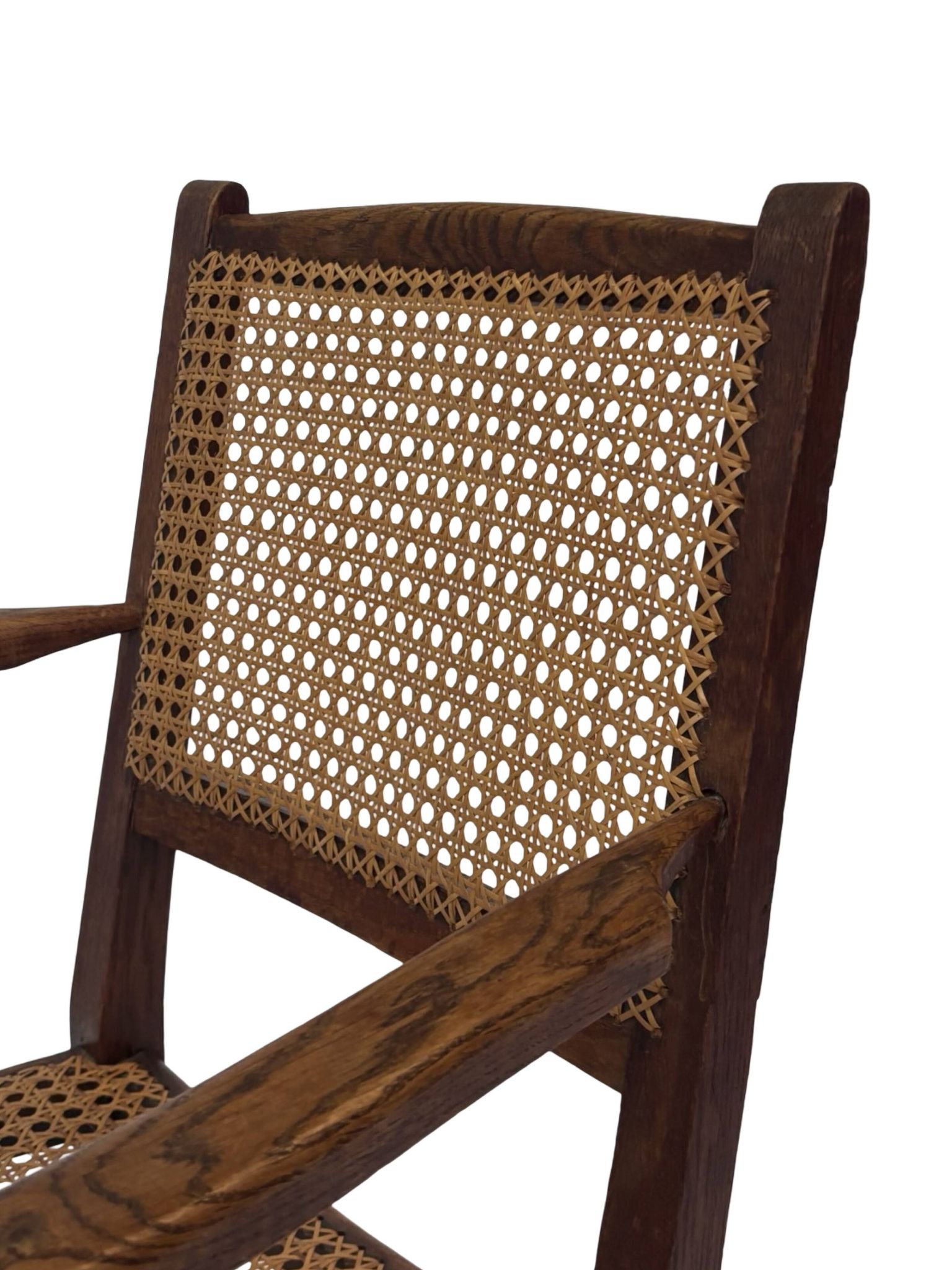Art Deco easy chair minimalist oak wicker minimalist design