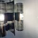 70s chrome Space Age hanging lamp