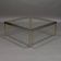 Italian chrome and gold coffee table, 1970s