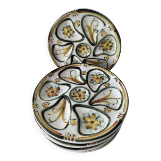 6 shell plates Keraluc Quimper