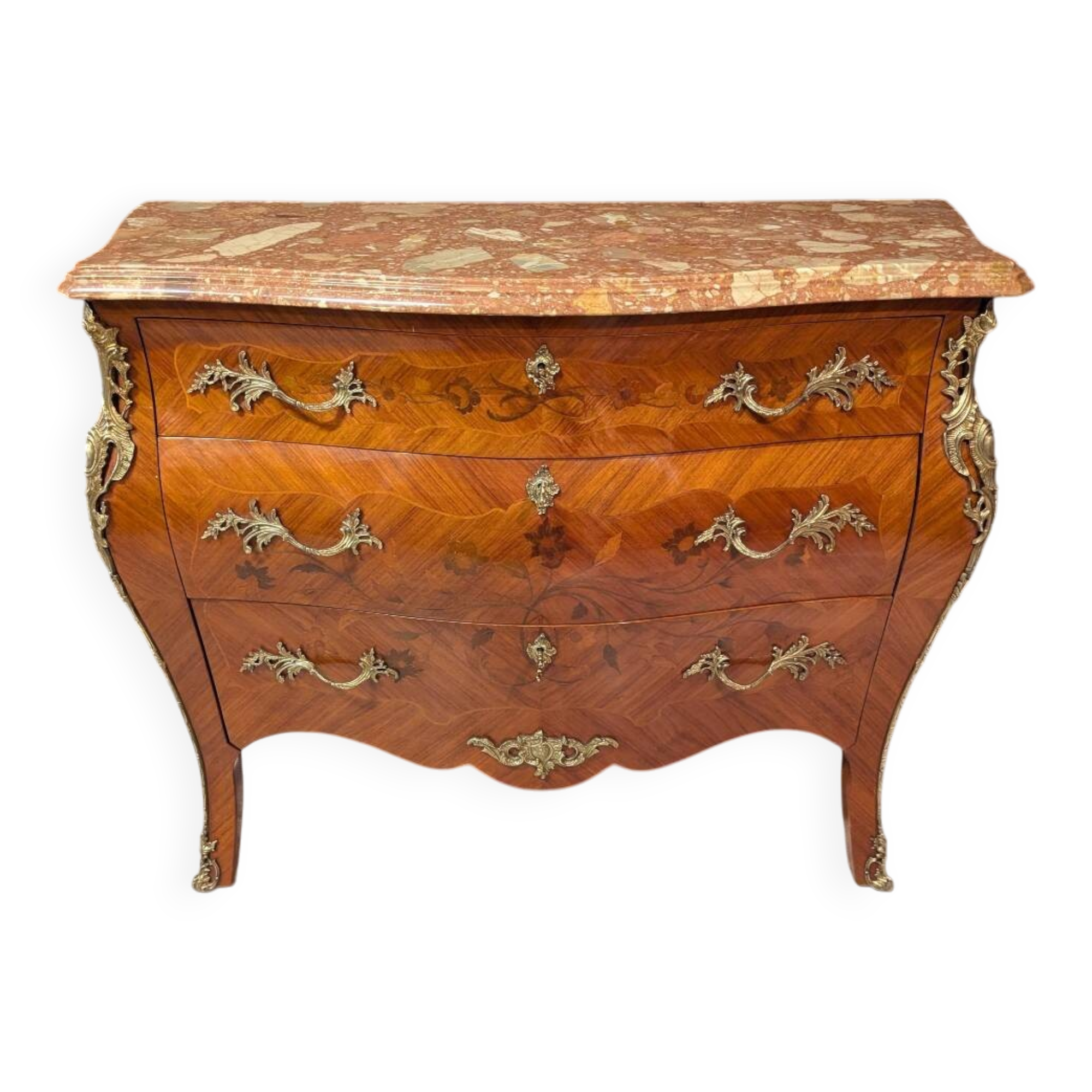 Marquetry commode in Louis XV style