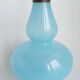 Pied de lampe en verre opaline