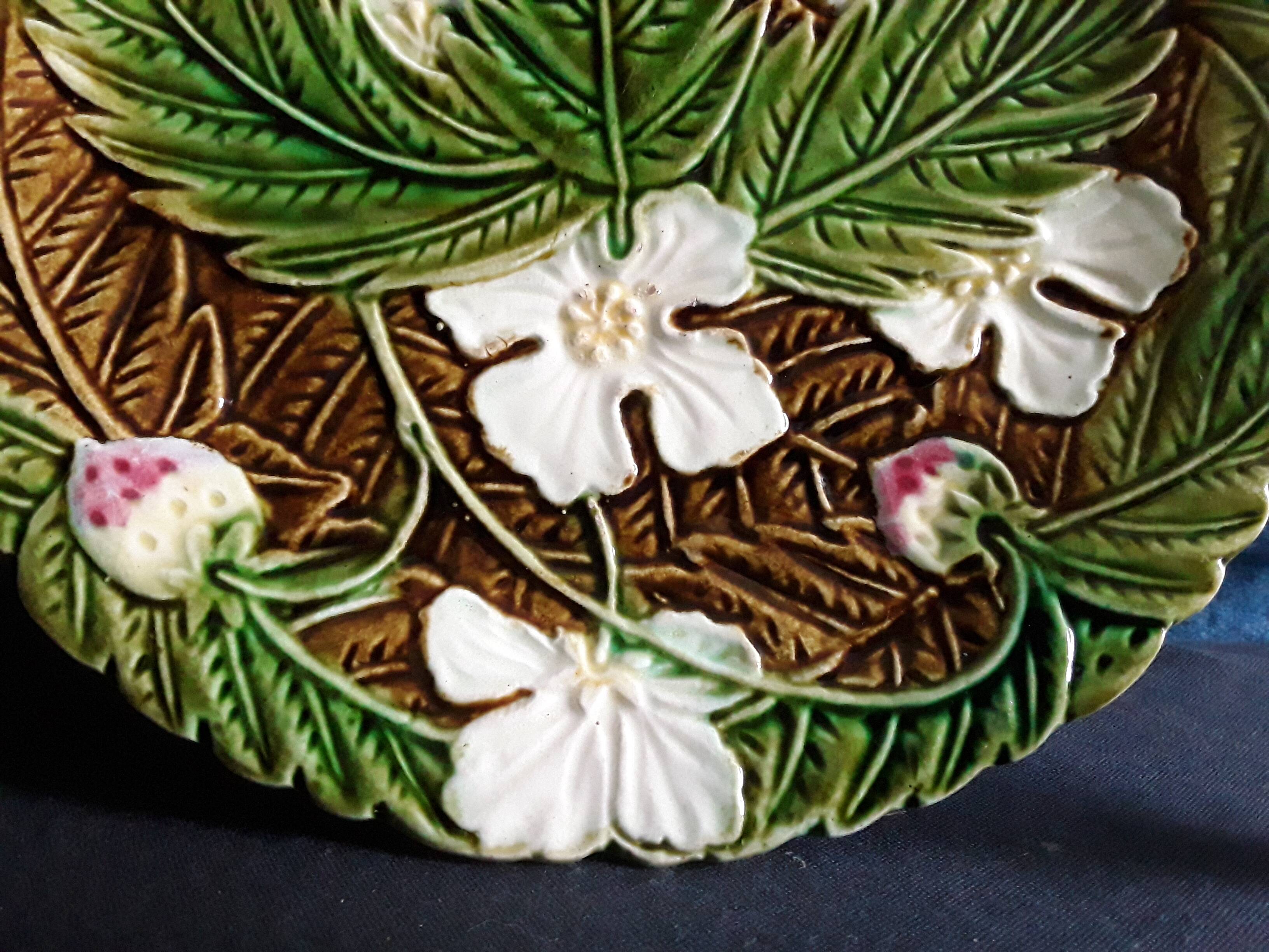 Antique 19th century slip plate