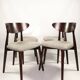 Scandinavian designer dining room chairs set of 6